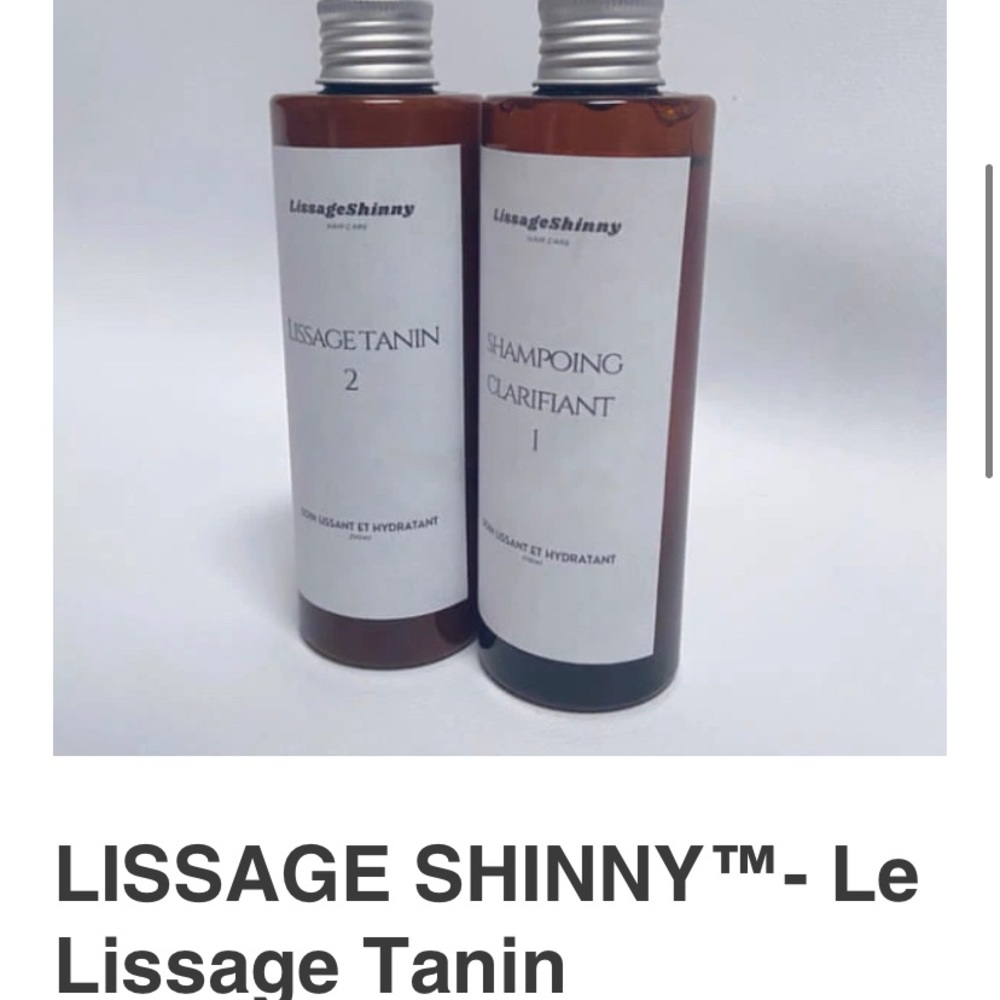 Tannin smoothing treatment/
Traitement lissage au tanin